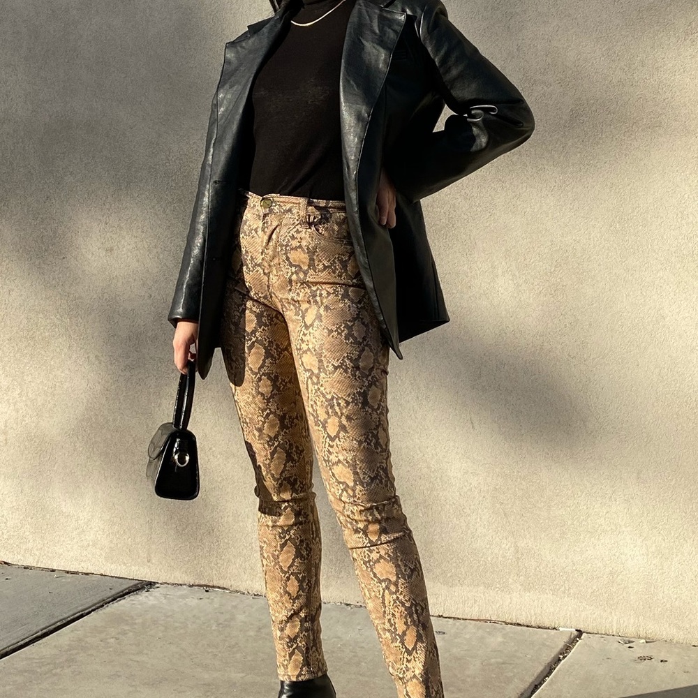 Frame Python Le High Skinny Jeans